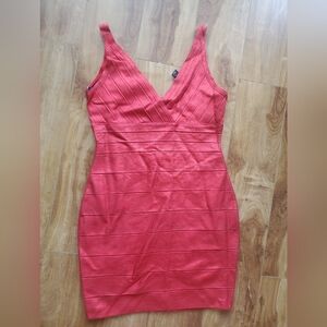 Marciano Red Bandage Dress